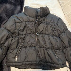 Zenana Outfitters Charcoal Puffer Jacket